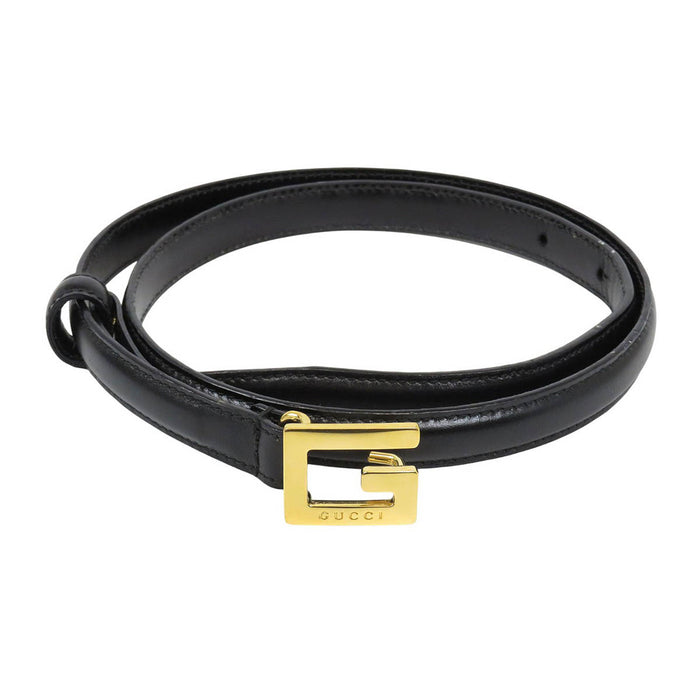 GUCCI 
ロゴ レザー 
スクエアG バックル ベルト