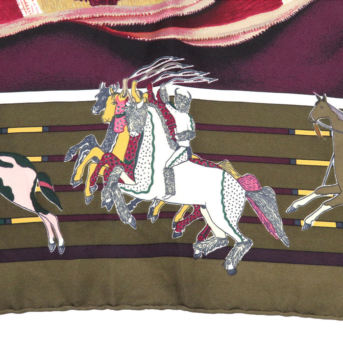 HERMES 
スカーフ 大判 シルク 
カレ 90 PANI LA SHAR PAWNEE パウニー族の首長