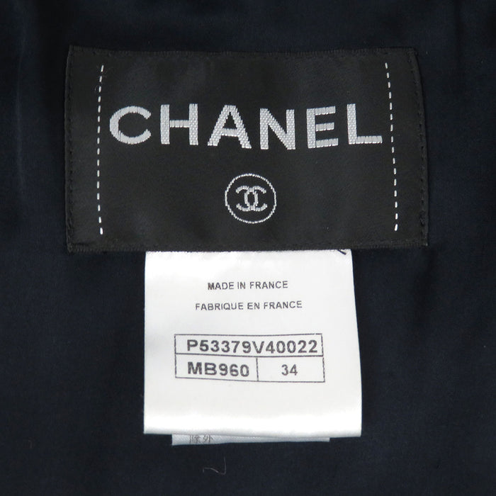 CHANEL 
COCO CC ココボタン コットン 16P 
ココマーク バックプリーツ ツイード ジャケット