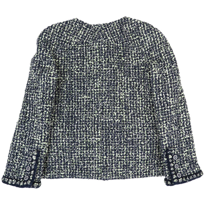 CHANEL 
COCO CC ココボタン 19P 
ココマーク ツイード ノーカラージャケット