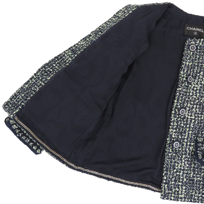 CHANEL 
COCO CC ココボタン 19P 
ココマーク ツイード ノーカラージャケット