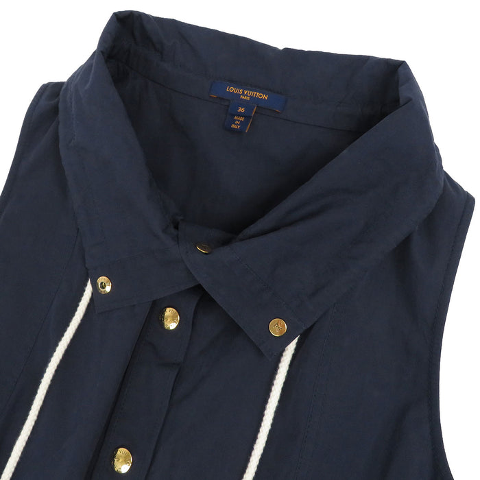 LOUIS VUITTON 
LV コットン 神戸店限定 
ハイネック ノースリーブ ワンピース