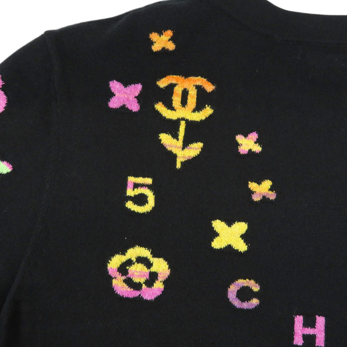 CHANEL 
COCO CC コットン 
ココマーク マルチロゴ ショートスリーブ ニット