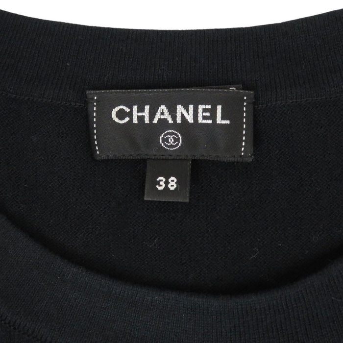 CHANEL 
COCO CC コットン 
ココマーク マルチロゴ ショートスリーブ ニット