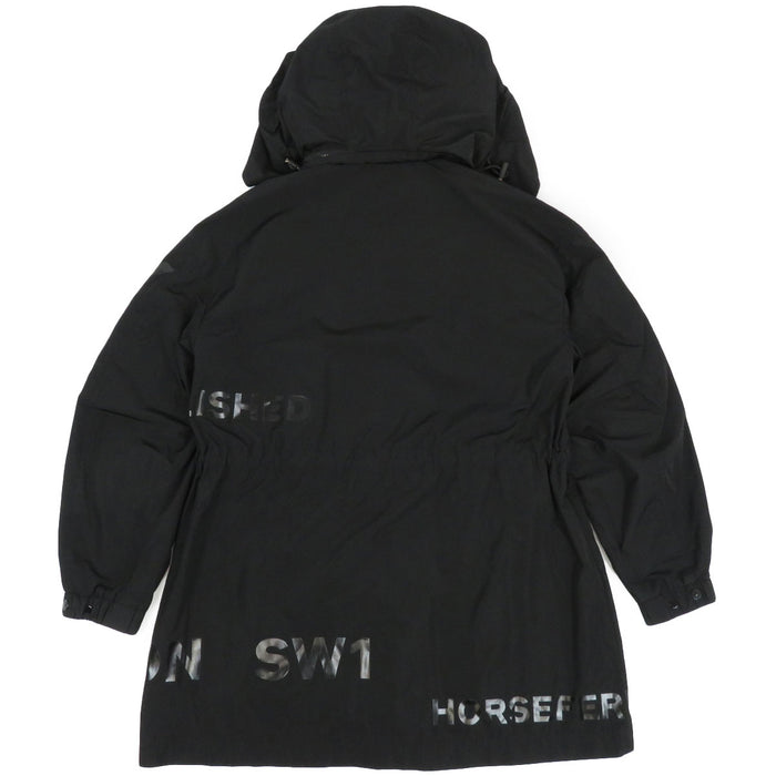 BURBERRY 
ロゴ フード 
ホースフェリー プリント フーデッド コート