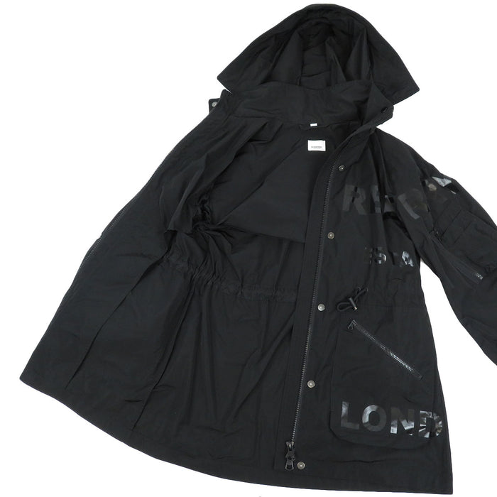 BURBERRY 
ロゴ フード 
ホースフェリー プリント フーデッド コート