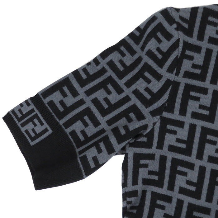 FENDI 
FF 
ズッカ柄 ニット 半袖 ワンピース