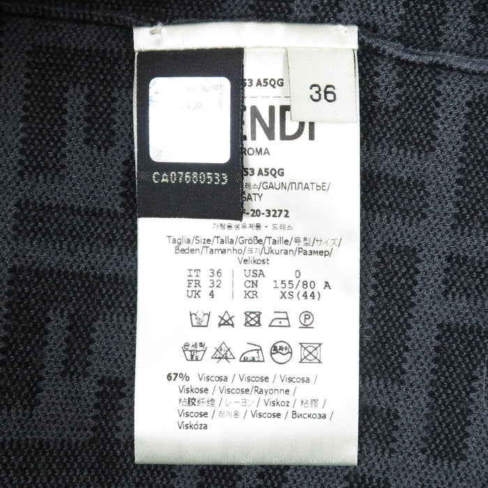 FENDI 
FF 
ズッカ柄 ニット 半袖 ワンピース