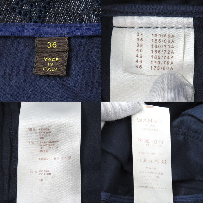 路易威登  
LV 標誌 全圖案 棉質  
Monogram 牛仔布 百褶裙