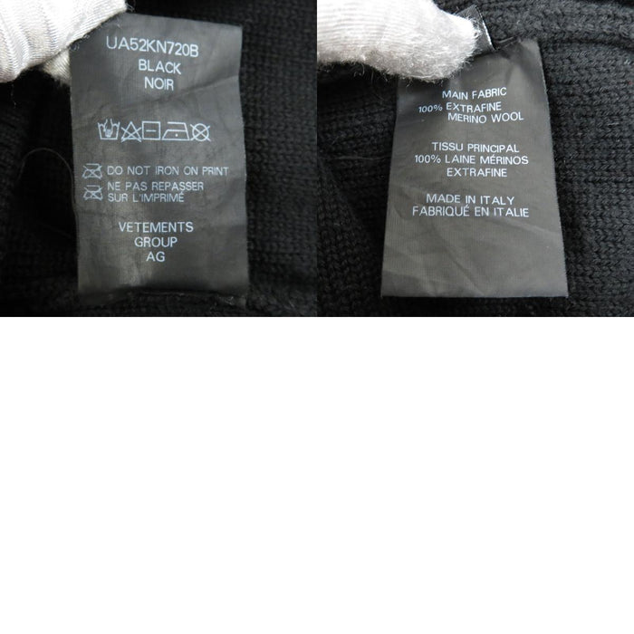 VETEMENTS 
VETEMENTS ウール 
ロゴ プリント ニット