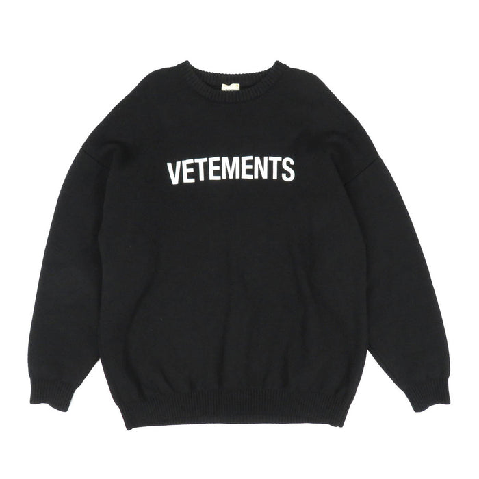 VETEMENTS 
VETEMENTS ウール 
ロゴ プリント ニット