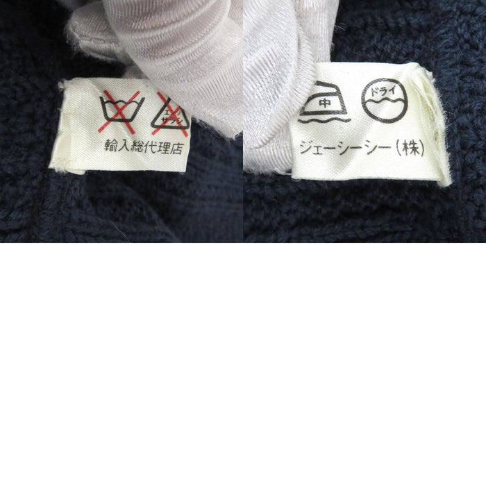 CELINE 
ケーブルニット ゴールドカラー金具 
ヴィンテージ ウール カーディガン