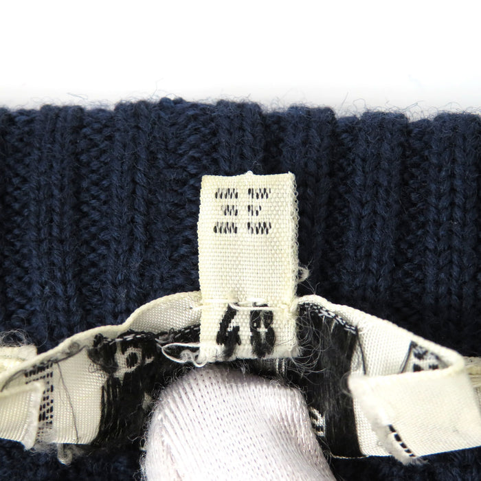 CELINE 
ケーブルニット ゴールドカラー金具 
ヴィンテージ ウール カーディガン