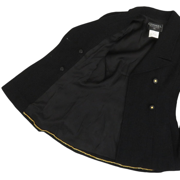 CHANEL 
96A COCO CC ココボタン ヴィンテージ ロゴ 
ココマーク ツイード ジャケット