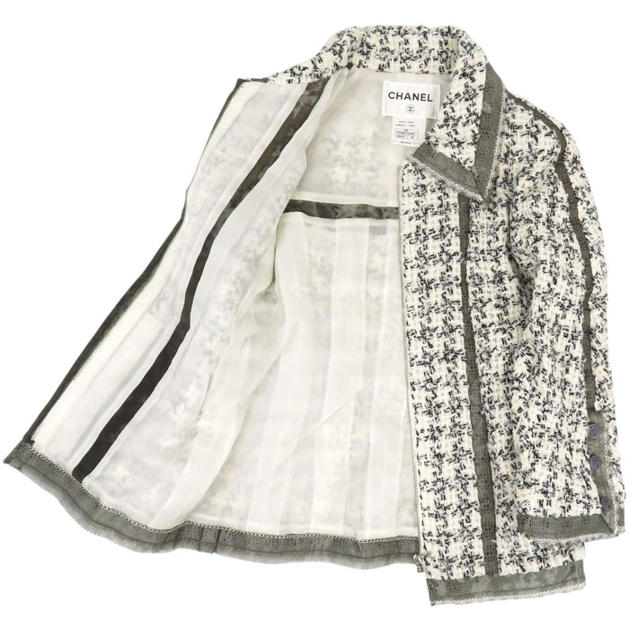 CHANEL 
COCO CC ココボタン レース 09P 
ココマーク シルク ツイード ジャケット