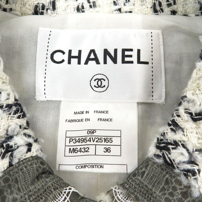 CHANEL 
COCO CC ココボタン レース 09P 
ココマーク シルク ツイード ジャケット