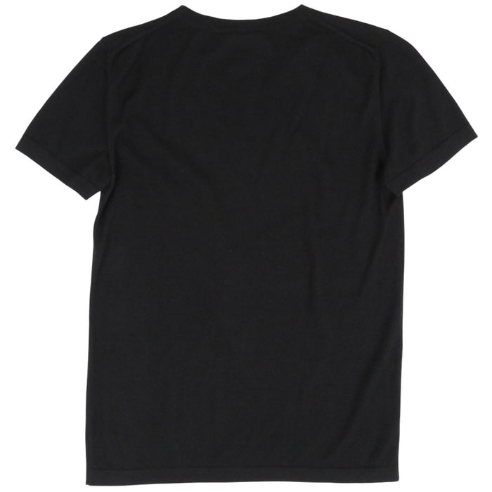 CHANEL 
05A COCO CC カシミヤ シルク 
ココマーク マトラッセ ポケット ショートスリーブ ニット