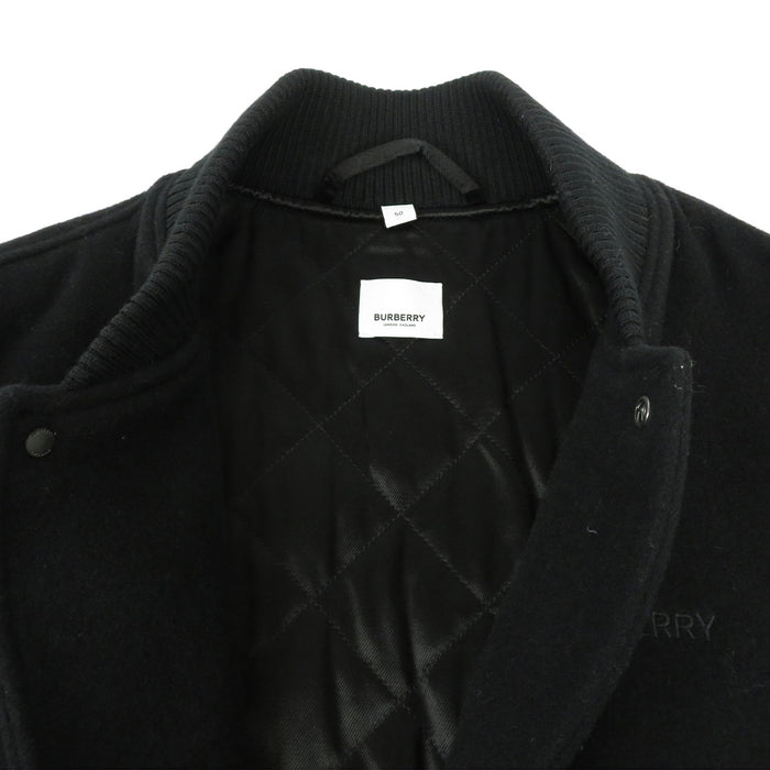 BURBERRY 
ウール ライン 
ロゴ エンブロイダリー 中綿 スタジャン