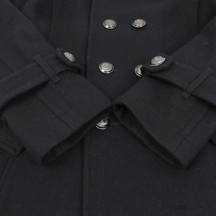 BURBERRY 
BLUE LABEL ウール 裏地チェック柄 
ブルーレーベル ピーコート