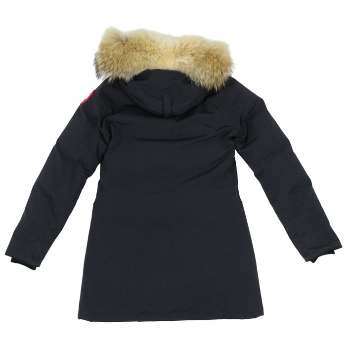 CANADA GOOSE 
Patch logo cappuccio in coyote 
BRONTE giacca imbottita con pelliccia