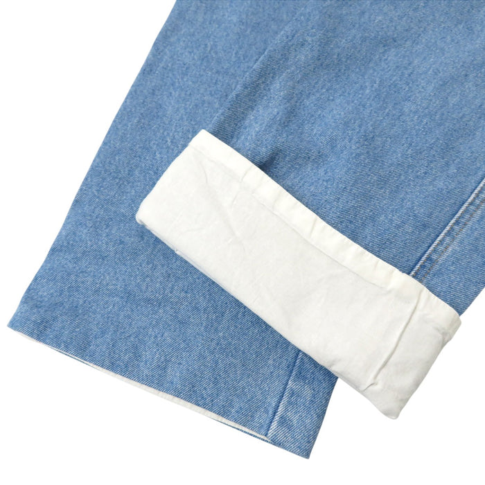 LOEWE 
ストレート コットン 
ロゴパッチ デニムパンツ