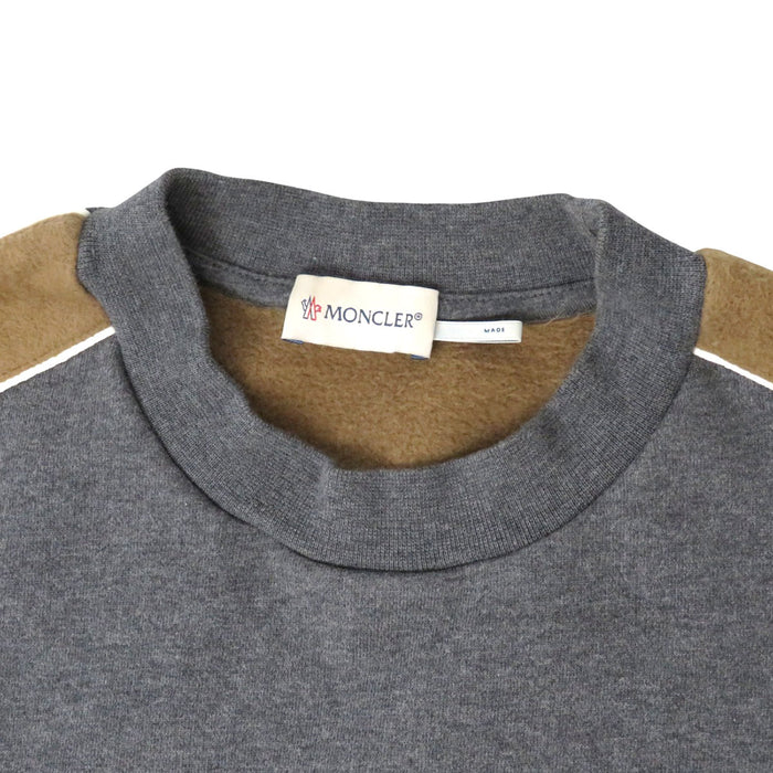 MONCLER 
Patch Cotton Brushed Back 
FELPA Sweatshirt