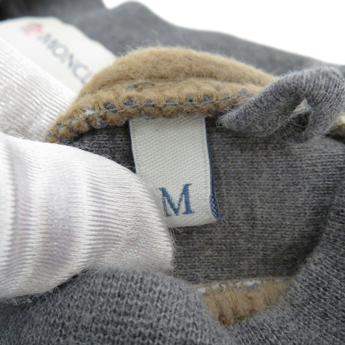 MONCLER 
Patch Cotton Brushed Back 
FELPA Sweatshirt