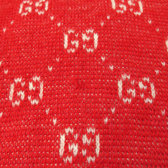 GUCCI 
ニット 総柄 ウール アルパカ 
GGジャカード ロング カーディガン