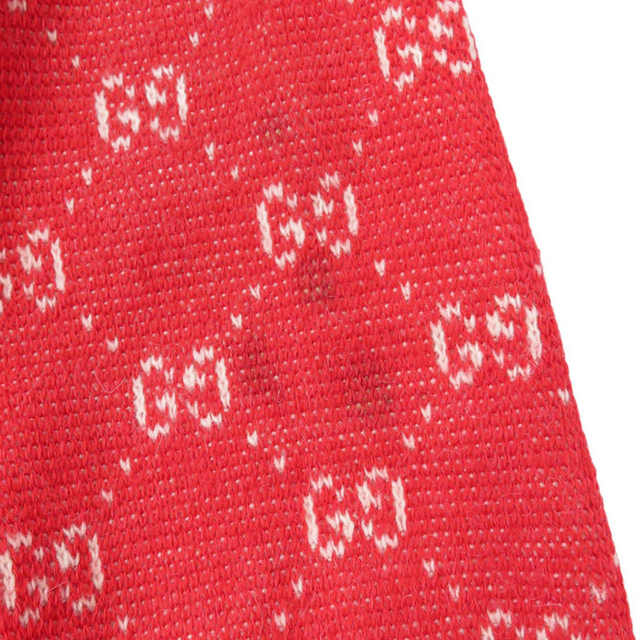 GUCCI 
ニット 総柄 ウール アルパカ 
GGジャカード ロング カーディガン