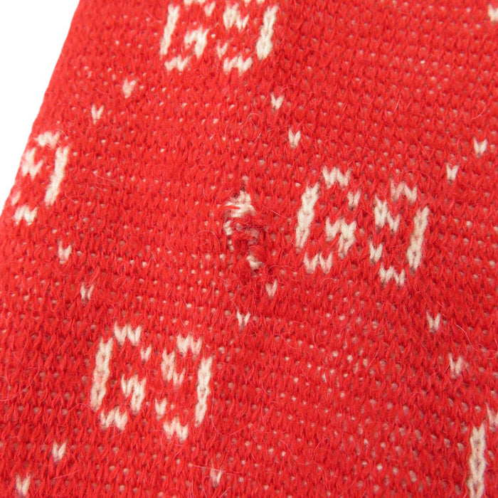 GUCCI 
ニット 総柄 ウール アルパカ 
GGジャカード ロング カーディガン