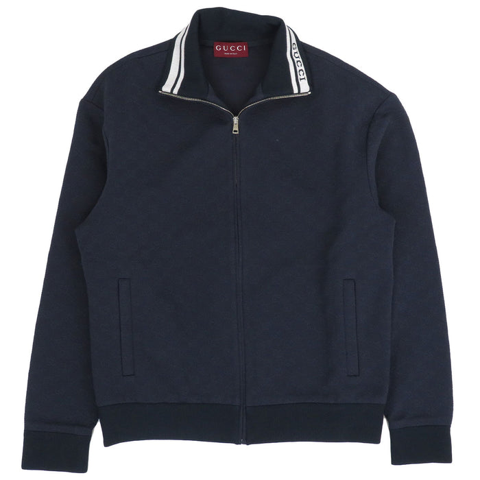 GUCCI
Giacca con zip in nylon tecnico GG a collo alto con logo a motivo integrale