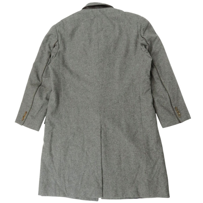 HERMES 
スタンドカラー 
カシミヤ チェスター コート