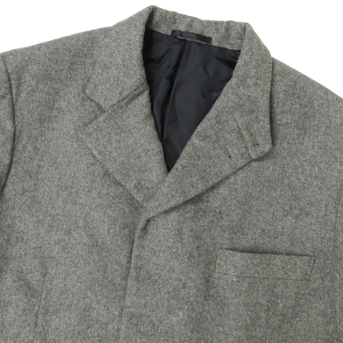 HERMES 
スタンドカラー 
カシミヤ チェスター コート