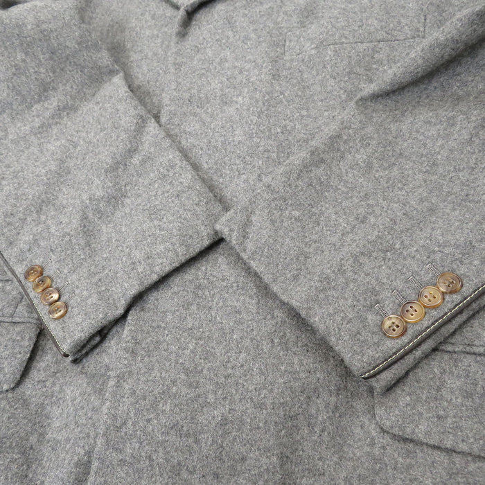 HERMES 
スタンドカラー 
カシミヤ チェスター コート