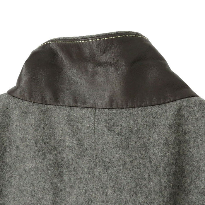 HERMES 
スタンドカラー 
カシミヤ チェスター コート