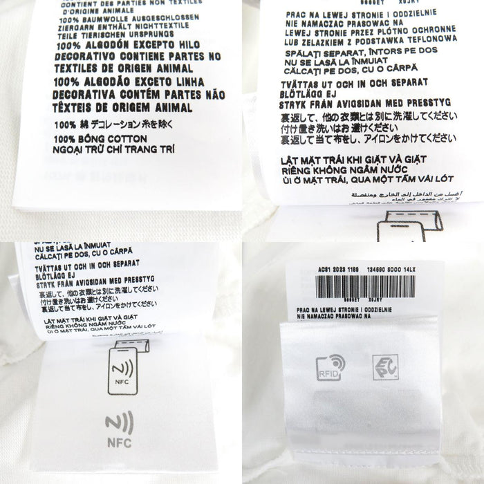 PRADA 
クロップド コットン 
ロゴ エンブロイダリー ジャージー ポロシャツ