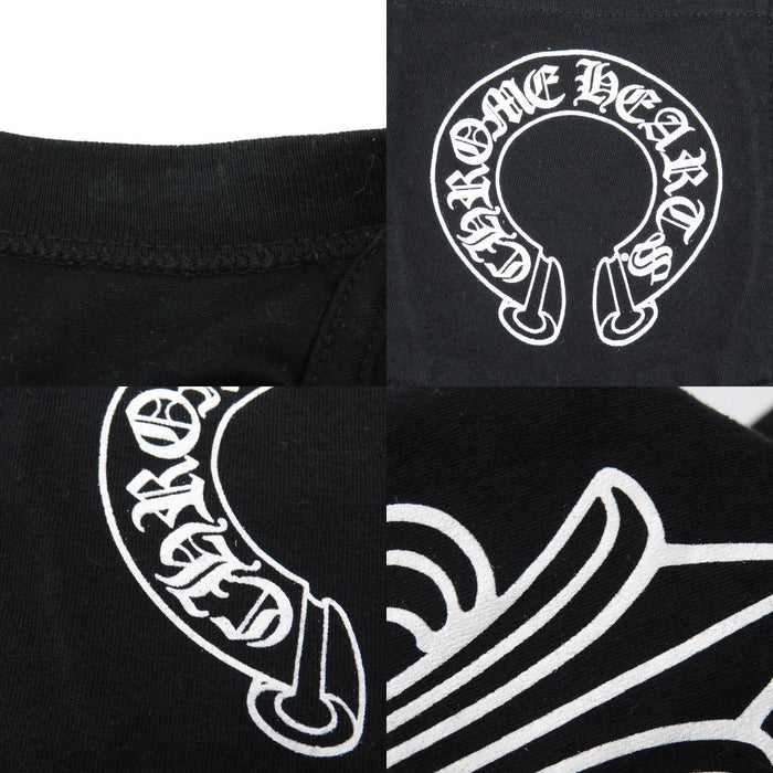 CHROME HEARTS 
CH Croce Floreale Cotone 
Maglietta a maniche lunghe con stampa Ferro di Cavallo