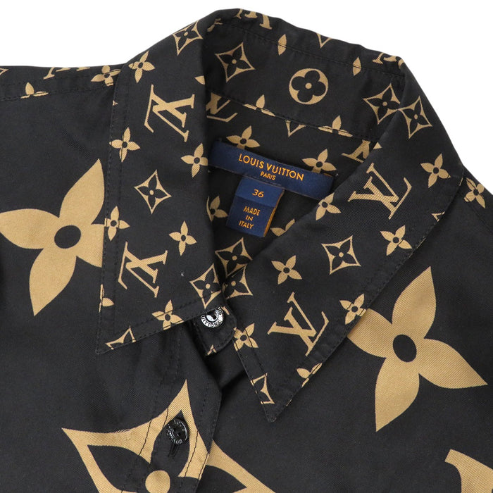 路易威登 LV 标志 全图案 RW231W PX4 FOBL04 混合字母图案 男士衬衫