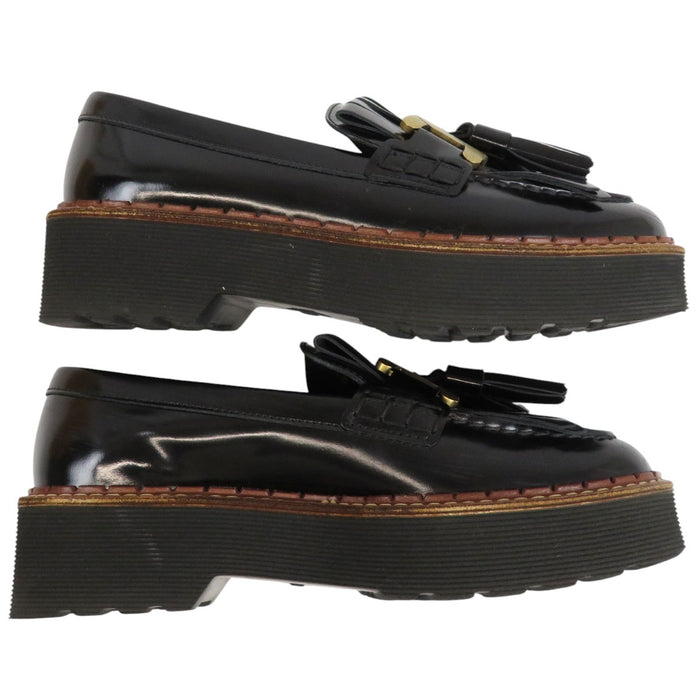 TOD’S 
ケイト フリンジ レザー 
KATE タッセル ローファー