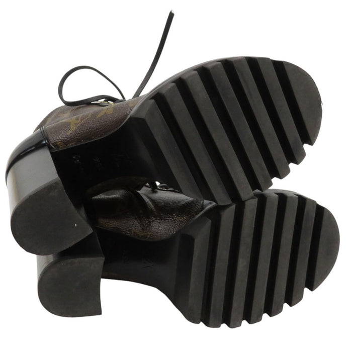 LOUIS VUITTON 
LV レースアップ レザー 
スタートレイル ライン アンクルブーツ 
モノグラム