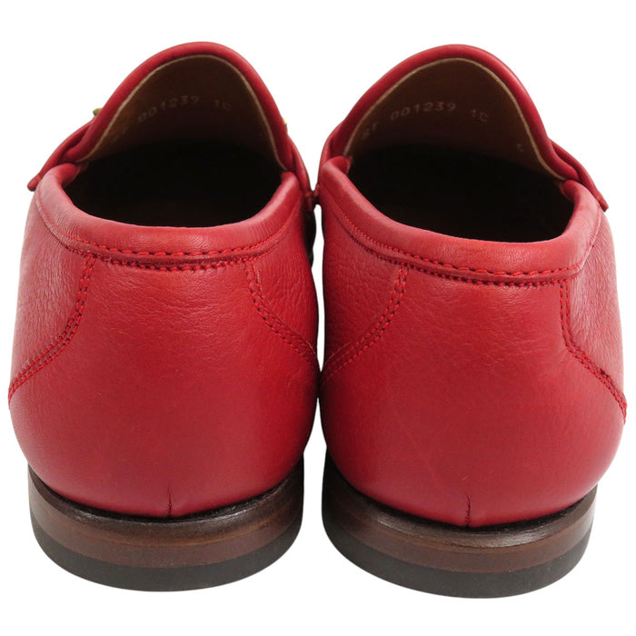 Salvatore Ferragamo 
レザー ゴールドカラー金具 
ガンチーニ モカシン