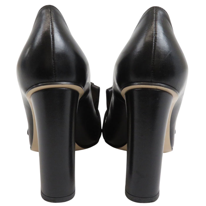 GUCCI 
ロゴ ハイヒール レザー ゴールドカラー金具 
GGマーモント フリンジ パンプス