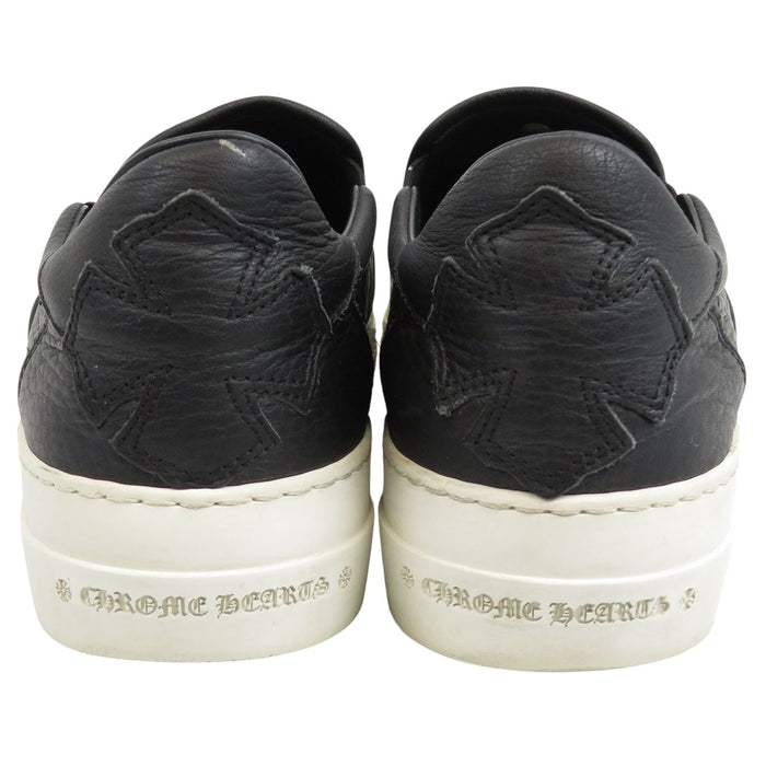 CHROME HEARTS 
SLIP ON CH PLUS PATCH 
CH Plus Leather Patch Dagger Slip-On