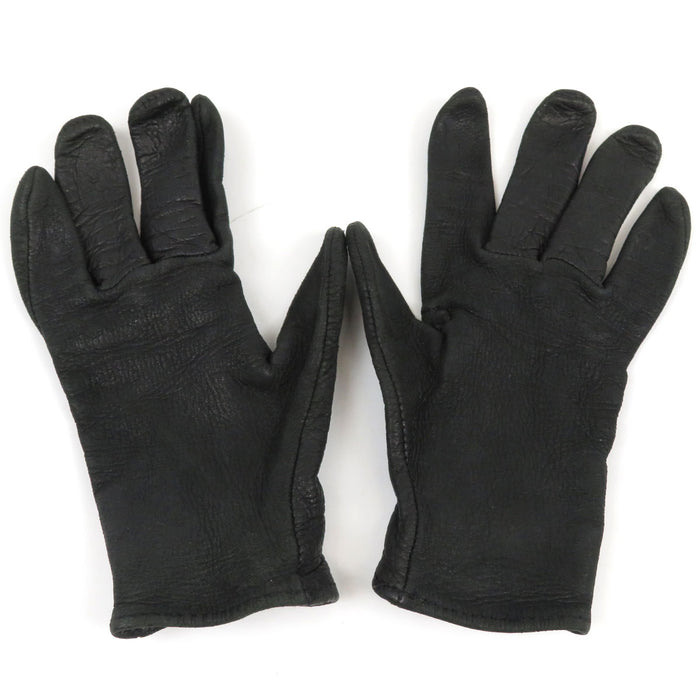 CHROME HEARTS 
CH Plus 
Gants en cuir avec bouton fer à cheval