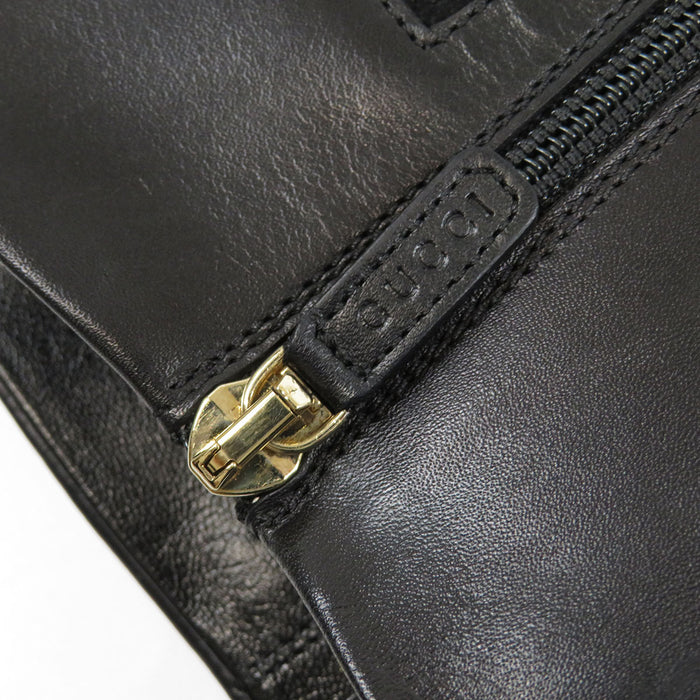 GUCCI 
レザー 
ホースビット サイドジップ ロングブーツ