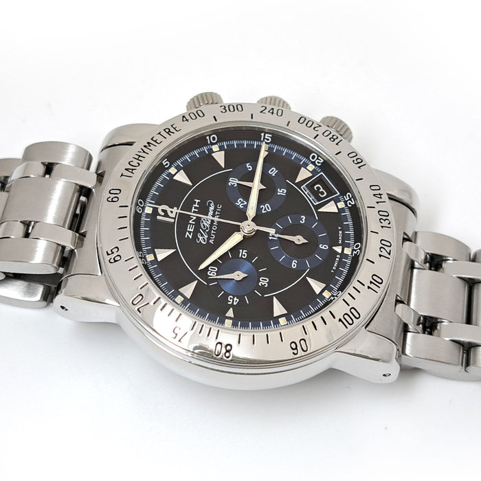 ZENITH 
レインボー エルプリメロ ブルー 
箱ギャラ付