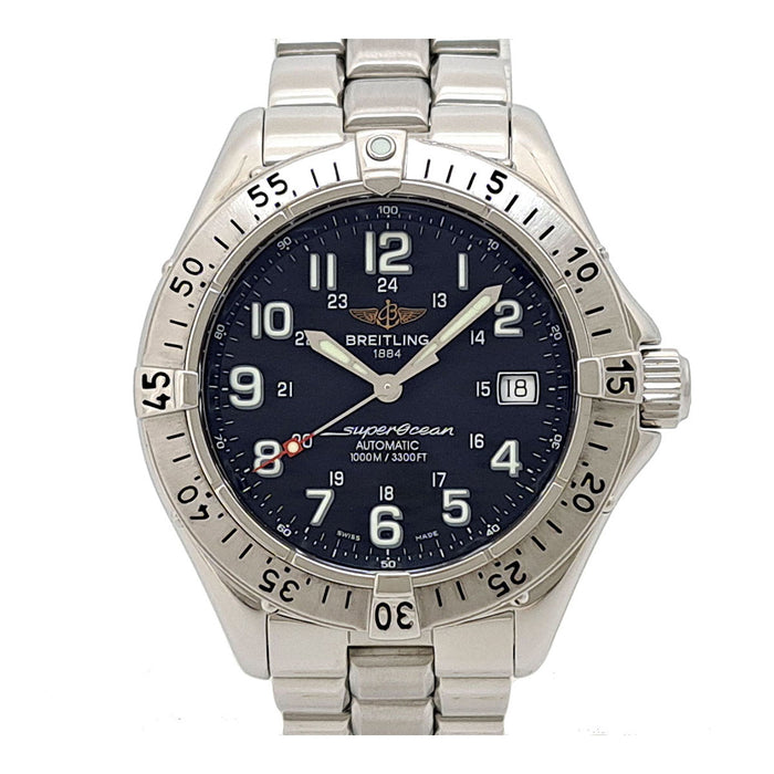 BREITLING 
Super Océan Date 
Avec boîte et certificat