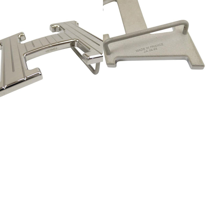 HERMES 
アッシュ B刻印 レザー シルバーカラー金具 2023年製 
H テイクオフ リバーシブル ベルト 32MM