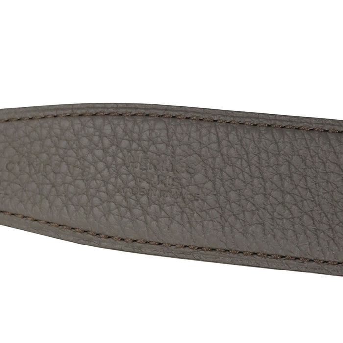 HERMES 
アッシュ B刻印 レザー シルバーカラー金具 2023年製 
H テイクオフ リバーシブル ベルト 32MM