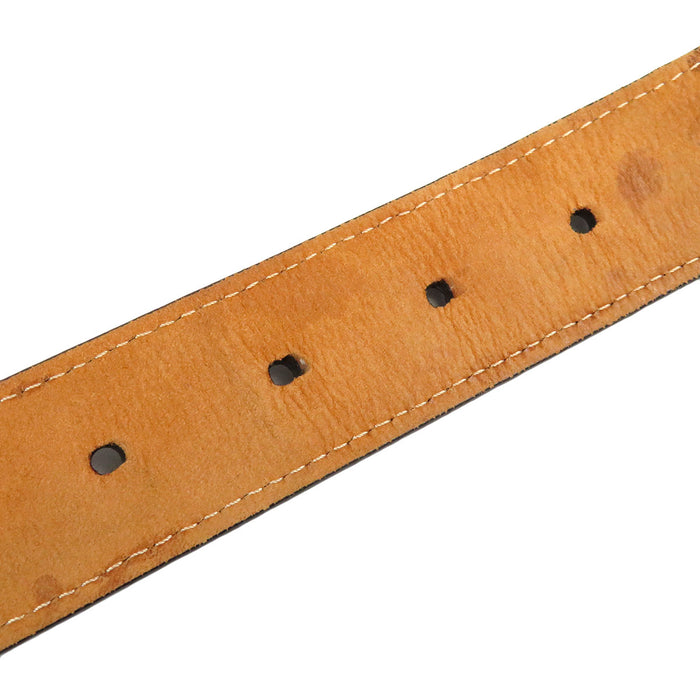 LOUIS VUITTON 
Ceinture Damier Trésor en cuir avec logo LV et ferrures couleur or